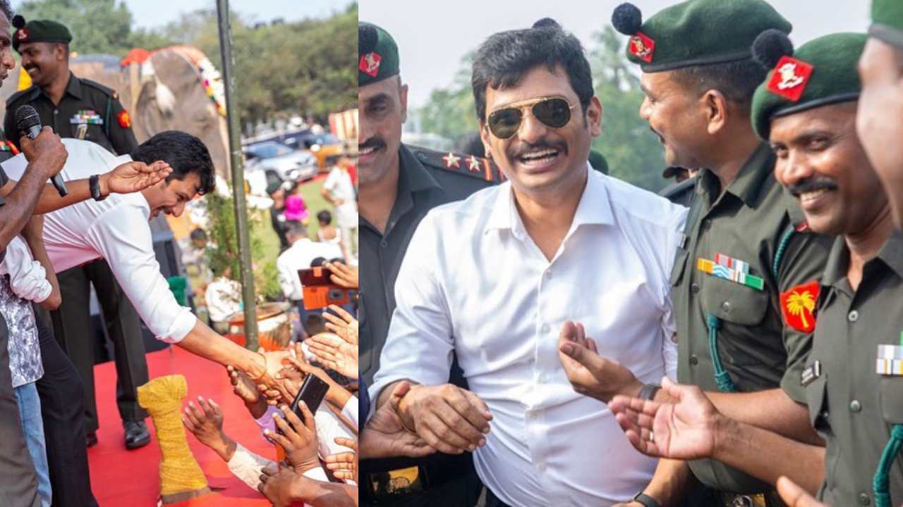 Hero Jiiva : ఆర్మీ ఆఫీసర్స్ తో హీరో జీవా సందడి..