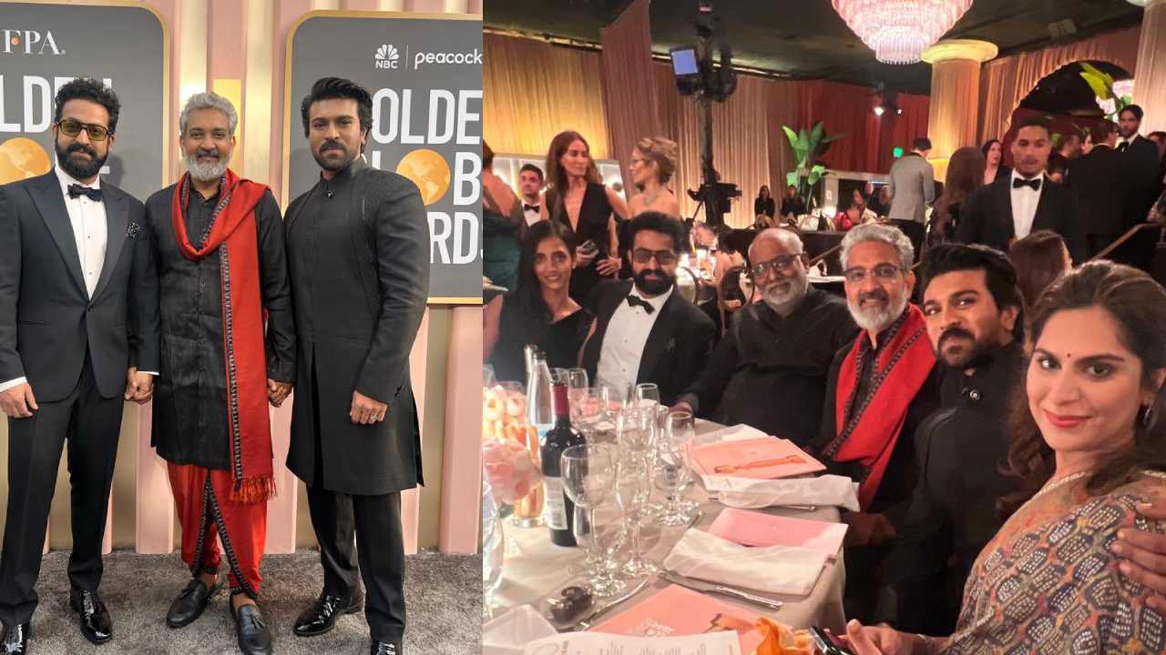 RRR Team on Red Carpet : గోల్డెన్ గ్లోబ్ రెడ్ కార్పెట్ పై RRR చిత్రయూనిట్.. స్టైలిష్ లుక్స్ లో చరణ్, ఎన్టీఆర్, రాజమౌళి.. RRR Team on Red Carpet : గోల్డెన్ గ్లోబ్ రెడ్ కార్పెట్ పై RRR చిత్రయూనిట్.. స్టైలిష్ లుక్స్ లో చరణ్, ఎన్టీఆర్, రాజమౌళి..