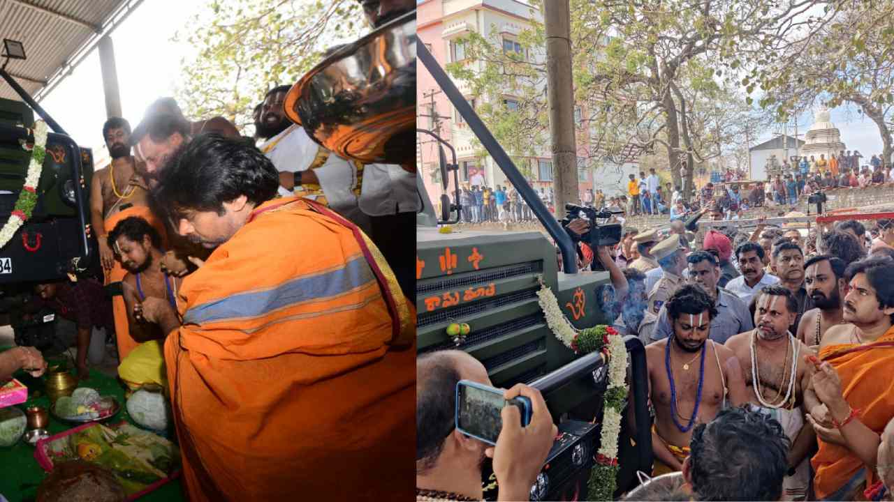 Pawan Kalyan : కొండగట్టులో ‘వారాహి’కి జనసేనాని పూజలు..