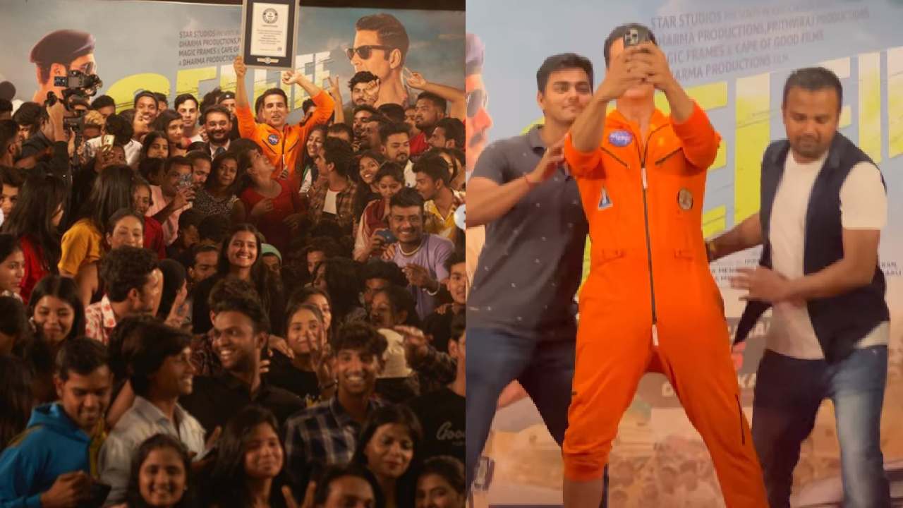 Akshay Kumar : సెల్ఫీలతో గిన్నిస్ వరల్డ్ రికార్డ్ను బద్దలు కొట్టిన అక్షయ్ కుమార్.. Akshay Kumar : సెల్ఫీలతో గిన్నిస్ వరల్డ్ రికార్డ్ను బద్దలు కొట్టిన అక్షయ్ కుమార్..