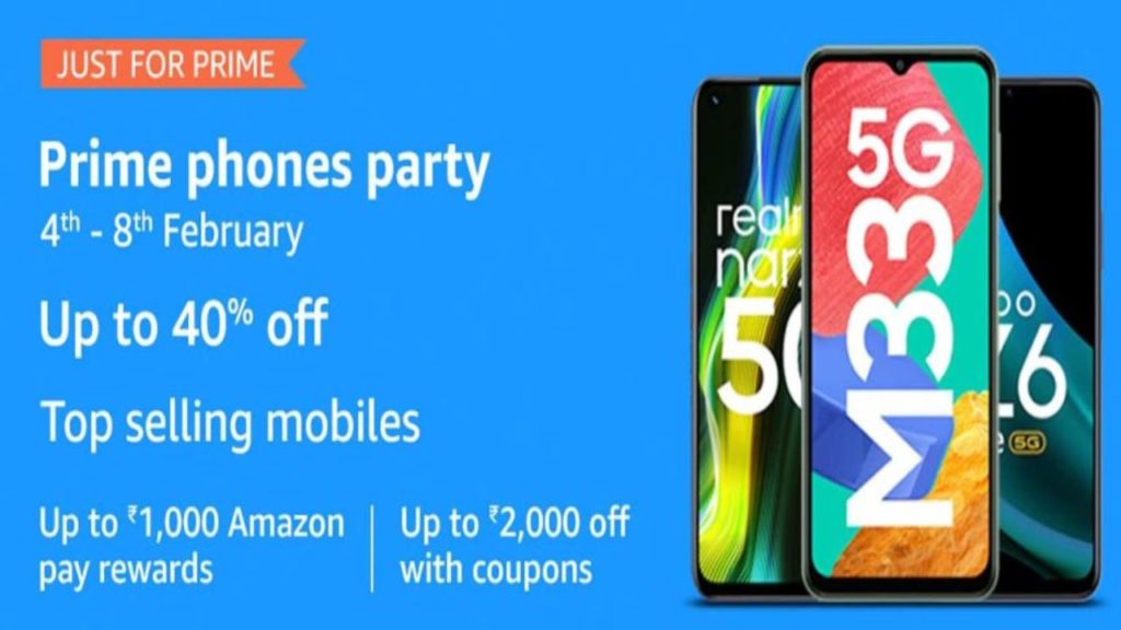 Amazon Prime Party Sale Deals on Samsung, Xiaomi, iQoo, Tecno and more