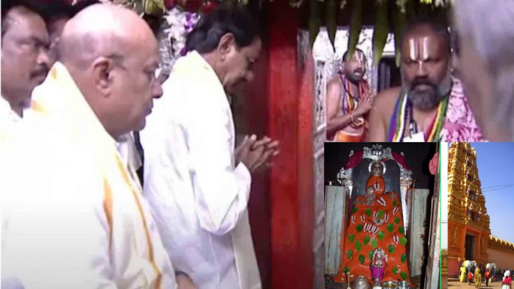CM KCR In Kondagattu Hanuman Temple