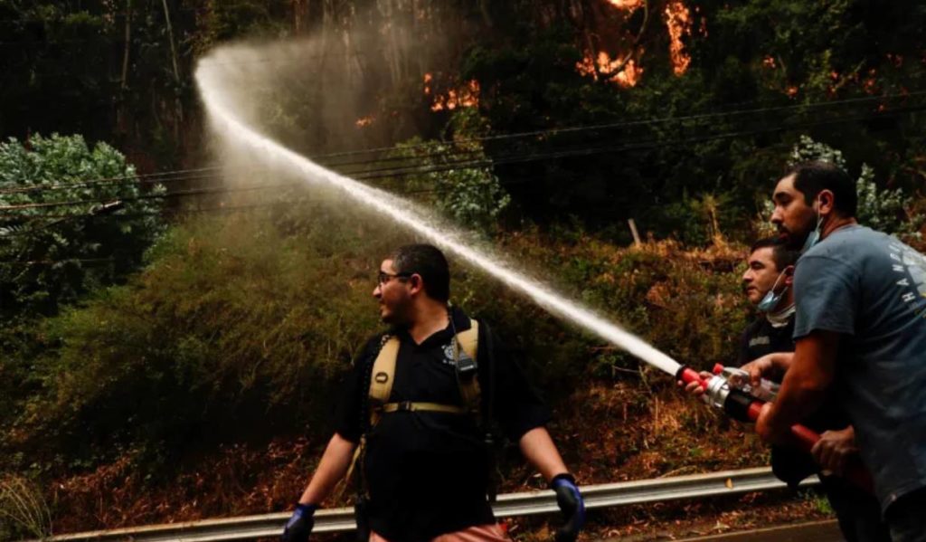 Chile Fire accident