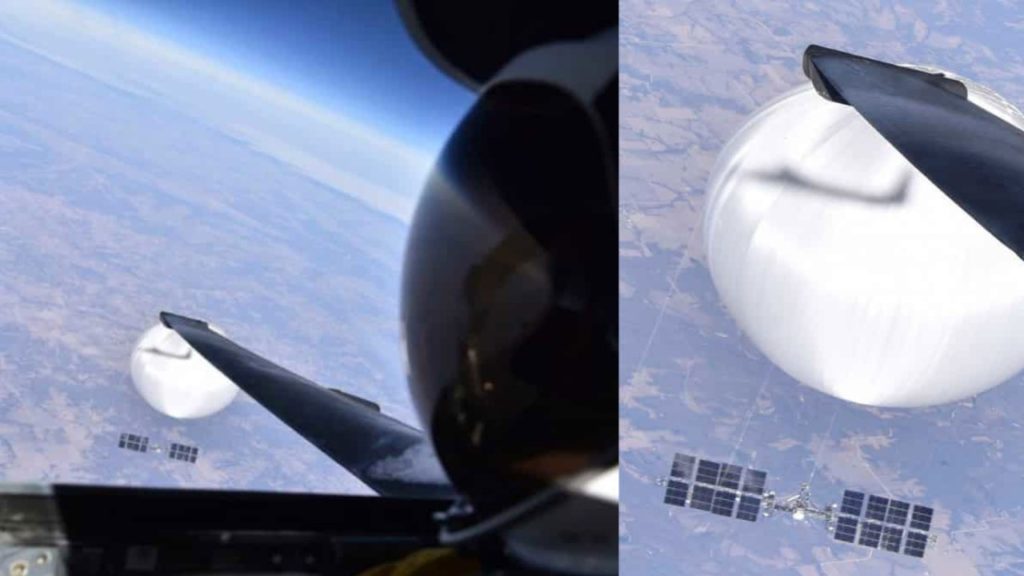 China Balloon US Pilot Selfie