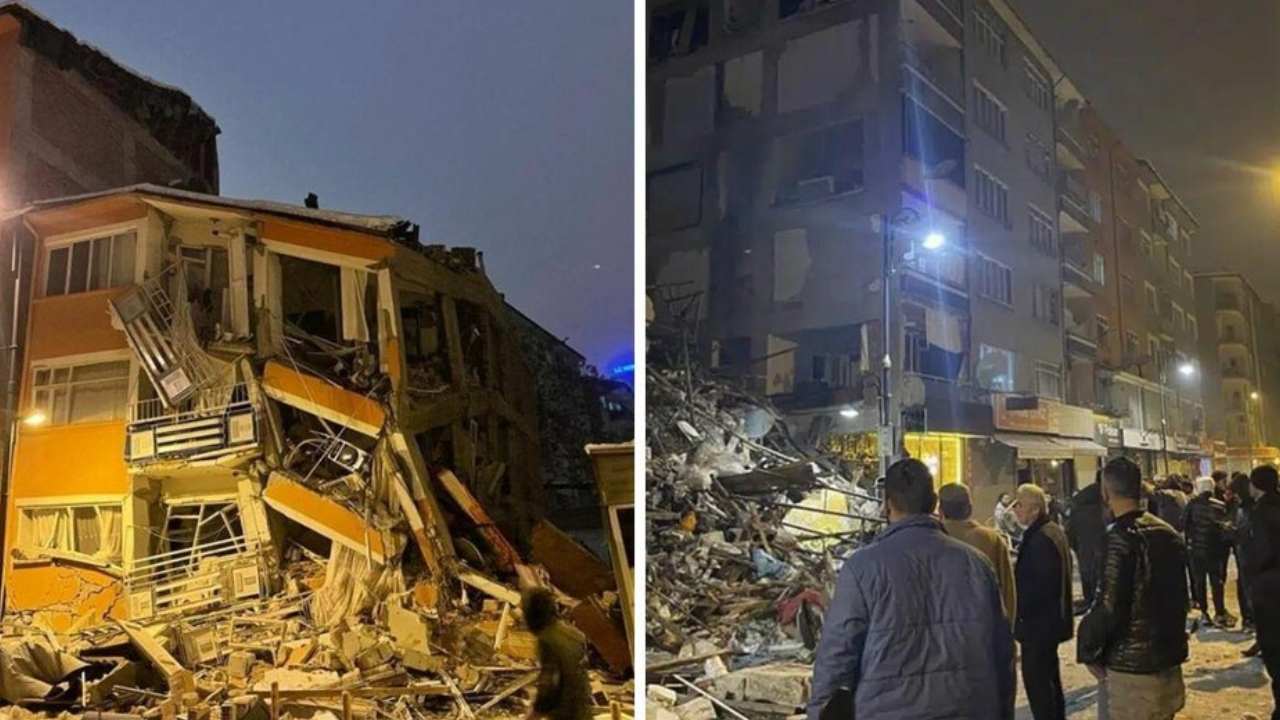 Earthquake In Turkey: టర్కీ, సిరియాల్లో భూకంపం దాటికి నేల మట్టమైన భవనాలు.. 100మందికిపైగా మృతి.. Earthquake In Turkey: టర్కీ, సిరియాల్లో భూకంపం దాటికి నేల మట్టమైన భవనాలు.. 100మందికిపైగా మృతి..
