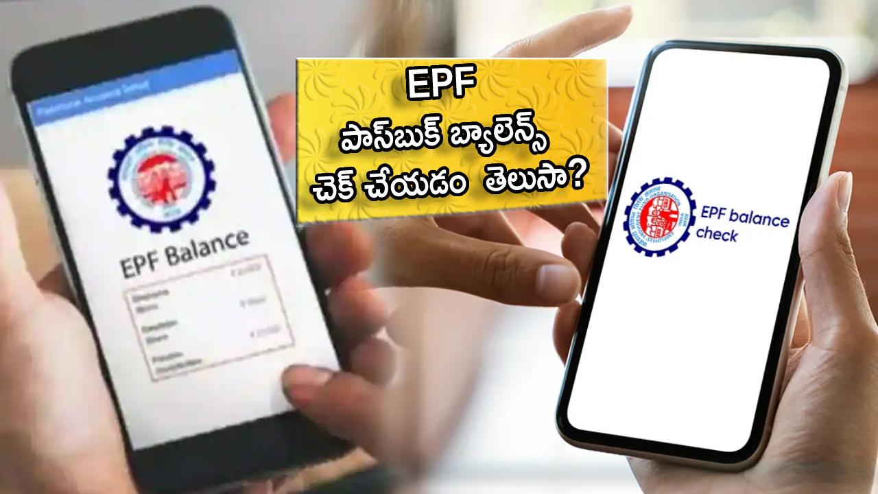 EPF Passbook Balance : మీ ఫోన్లో మెసేజ్ ద్వారా ఆన్లైన్లో EPF పాస్బుక్ బ్యాలెన్స్ ఎలా చెక్ చేసుకోవాలో తెలుసా? ఇదిగో ప్రాసెస్..! EPF Passbook Balance : మీ ఫోన్లో మెసేజ్ ద్వారా ఆన్లైన్లో EPF పాస్బుక్ బ్యాలెన్స్ ఎలా చెక్ చేసుకోవాలో తెలుసా? ఇదిగో ప్రాసెస్..!