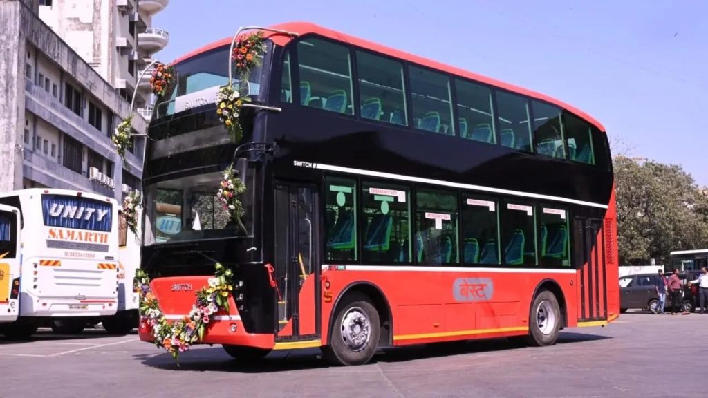 India First AC Double Decker E-Bus In Mumbai