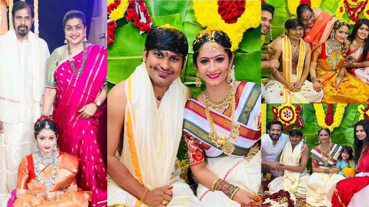 Jabardasth Rakesh – Jordar Sujatha :జబర్దస్త్ జంట రాకింగ్ రాకేష్, జోర్దార్ సుజాత పెళ్లి ఫోటోలు..