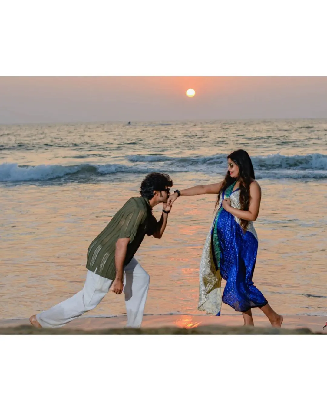 Naveen Chandra Wife baby bump photo shoot