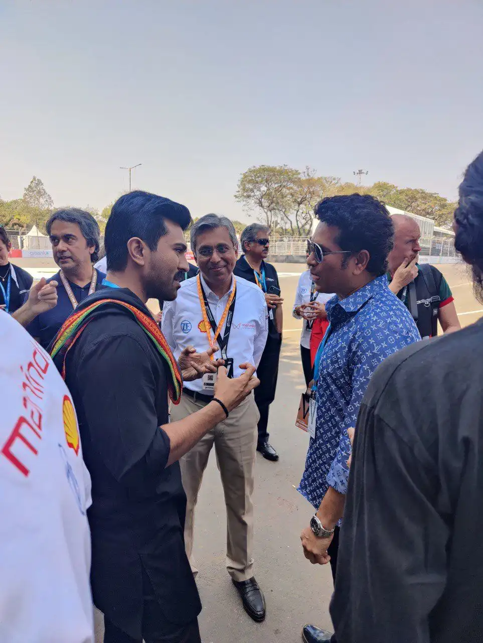 Ram Charan at Formula E car Racing and meets other celebrities 