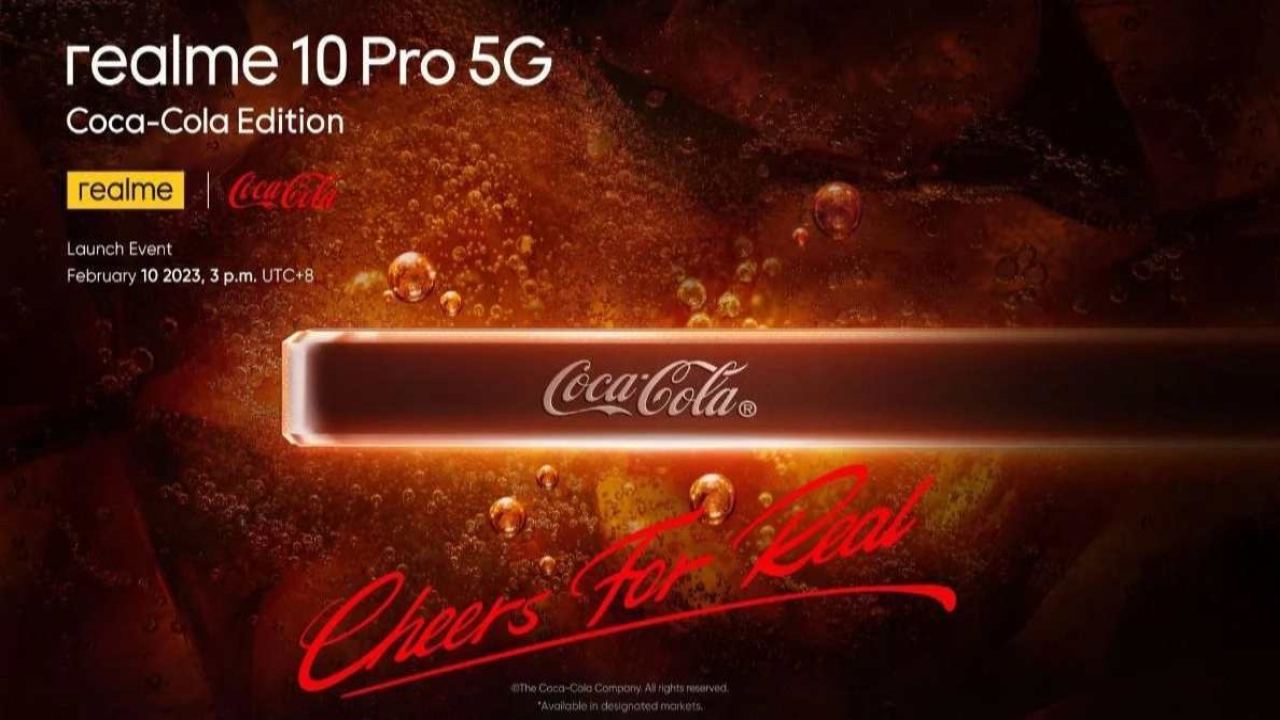 Realme 10 Pro Coca-Cola edition design officially revealed, here is how it looks