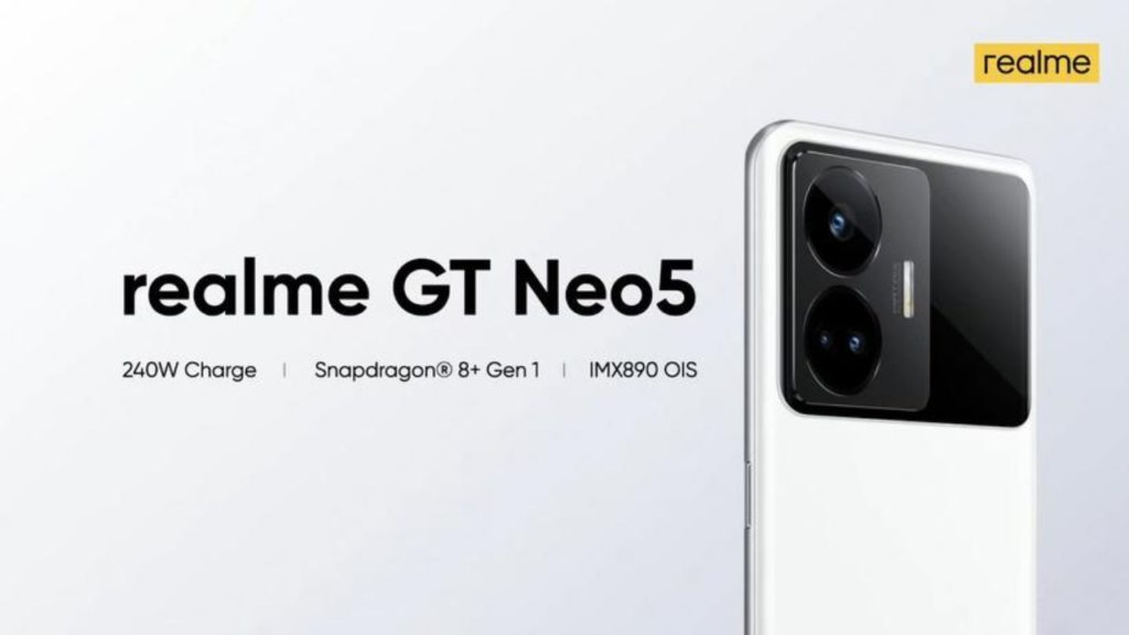 Realme GT Neo 5 to launch with purple LED light at back panel and 240W fast charging