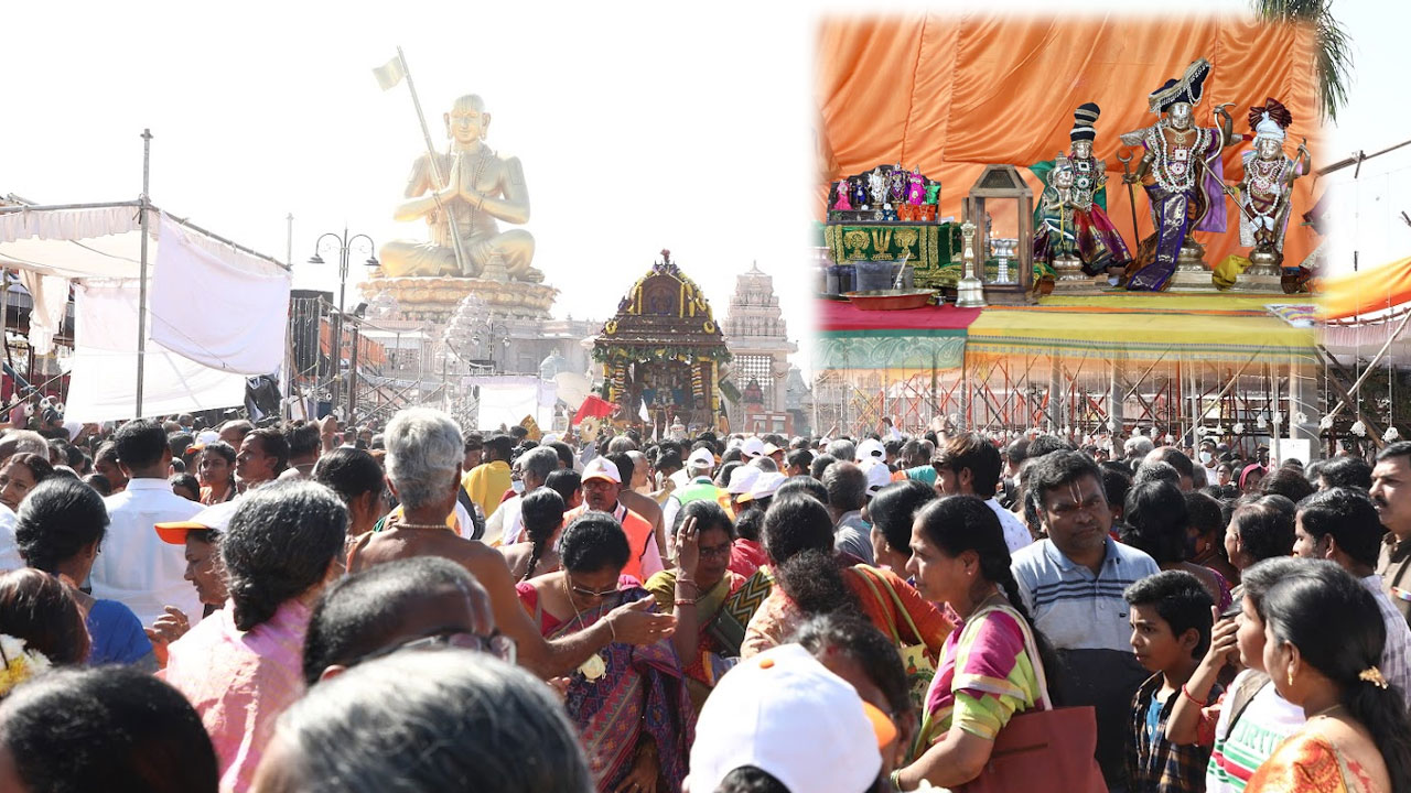 Samatha Kumbh 2023: వైభవంగా ముగిసిన సమతా కుంభ్ 2023 ఉత్సవాలు Samatha Kumbh 2023: వైభవంగా ముగిసిన సమతా కుంభ్ 2023 ఉత్సవాలు