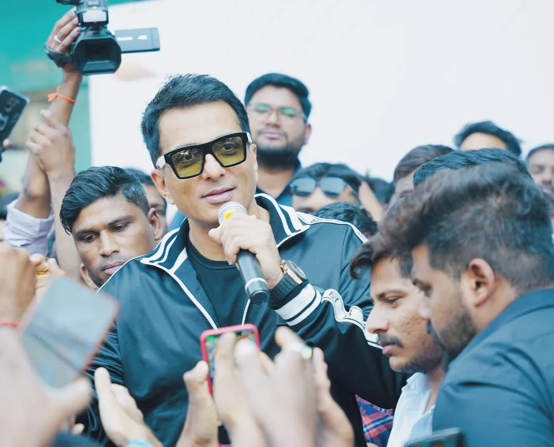 Sonu Sood launches indias biggest mandi plate in hyderabad