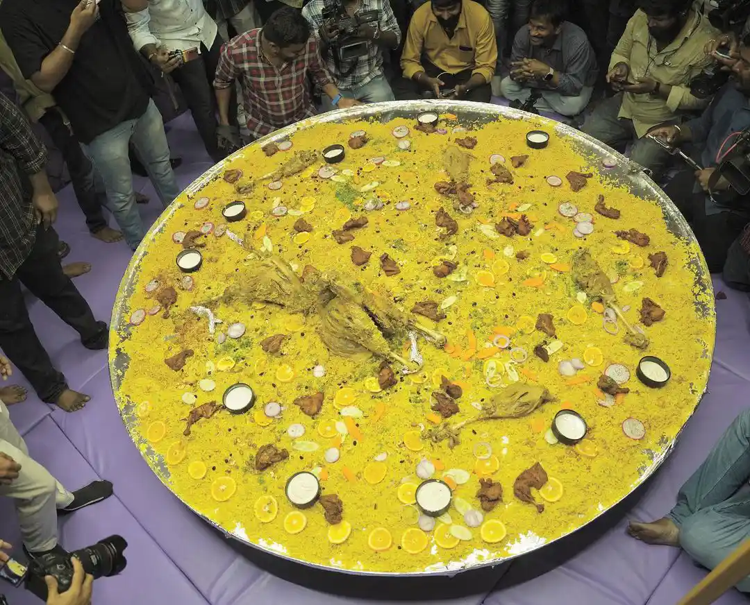 Sonu Sood launches indias biggest mandi plate in hyderabad