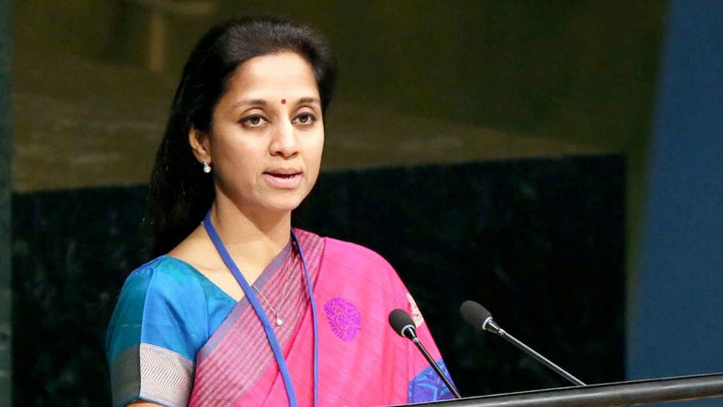 Supriya Sule says Gadkari is the only minister who works in current govt