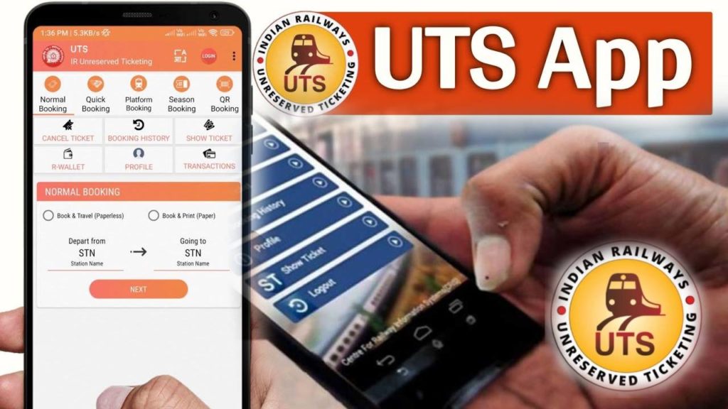 UTS Ticket Bookng _ Now book unreserved tickets using Indian Railways’ UTS app