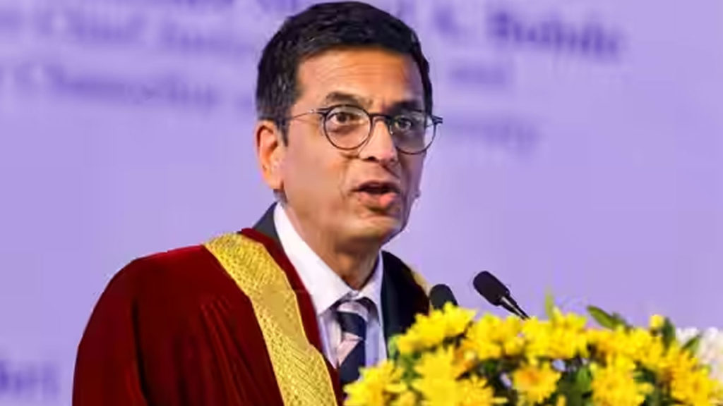 Indian Constitution gives the courage to speak… CJI Chandrachud