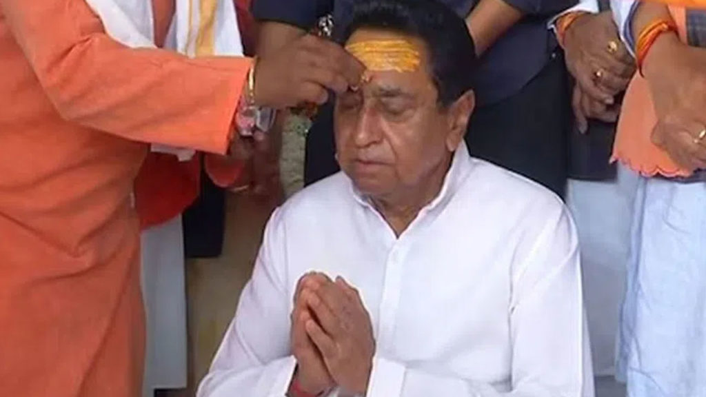 Senior Congress leader Kamal Nath met controversial Dhirendra Shastri