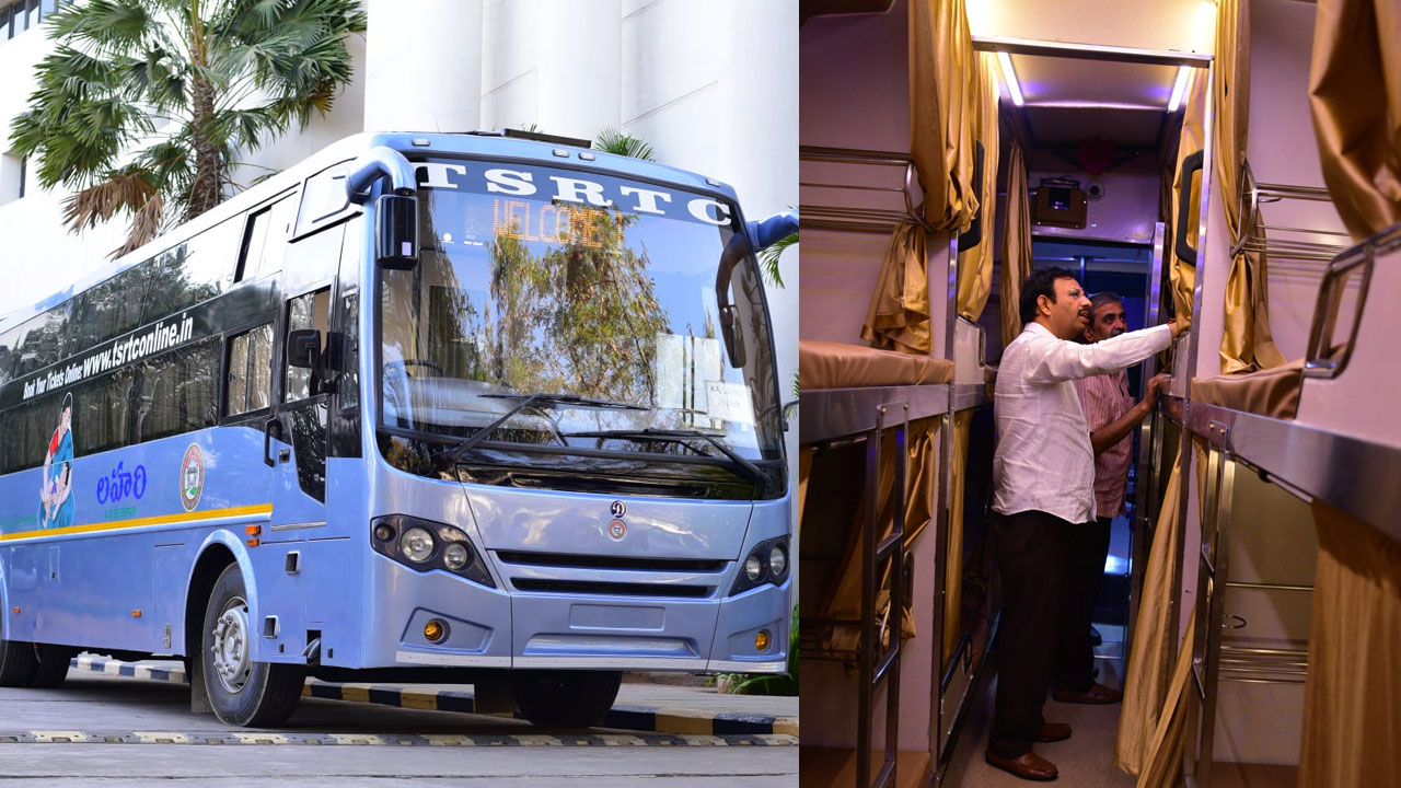 AC Sleeper at TSRTC: టీఎస్ఆర్టీసీ ఏసీ స్లీపర్ బస్సులు వచ్చేస్తున్నాయ్ ! AC Sleeper at TSRTC: టీఎస్ఆర్టీసీ ఏసీ స్లీపర్ బస్సులు వచ్చేస్తున్నాయ్ !