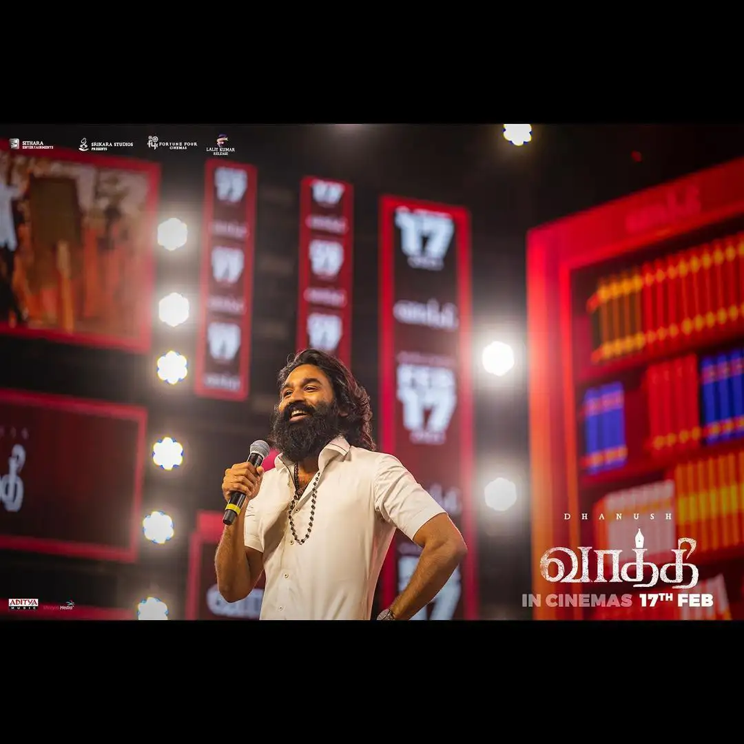 Dhanush Vaathi Audio Launch at Chennai..     source @Instagram  