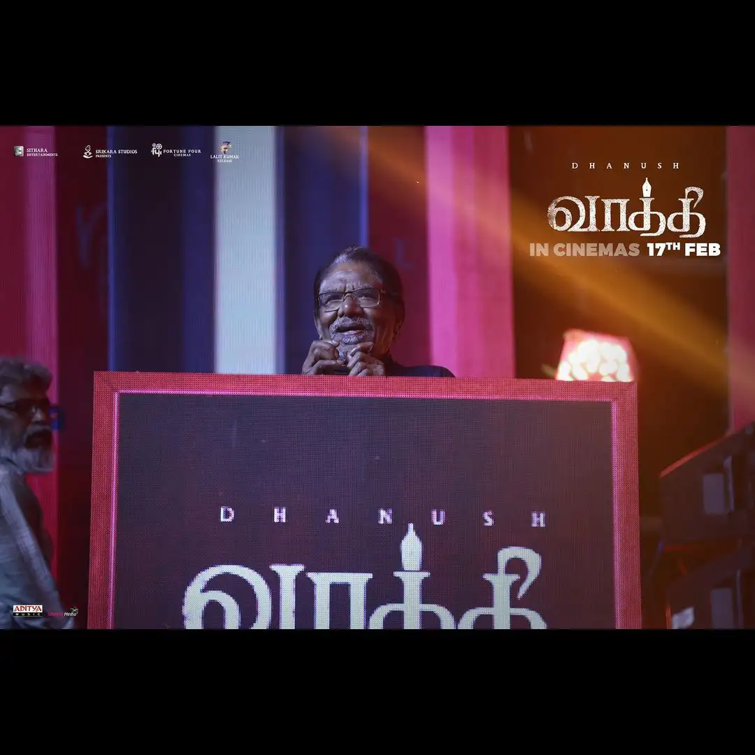 Dhanush Vaathi Audio Launch at Chennai..     source @Instagram  