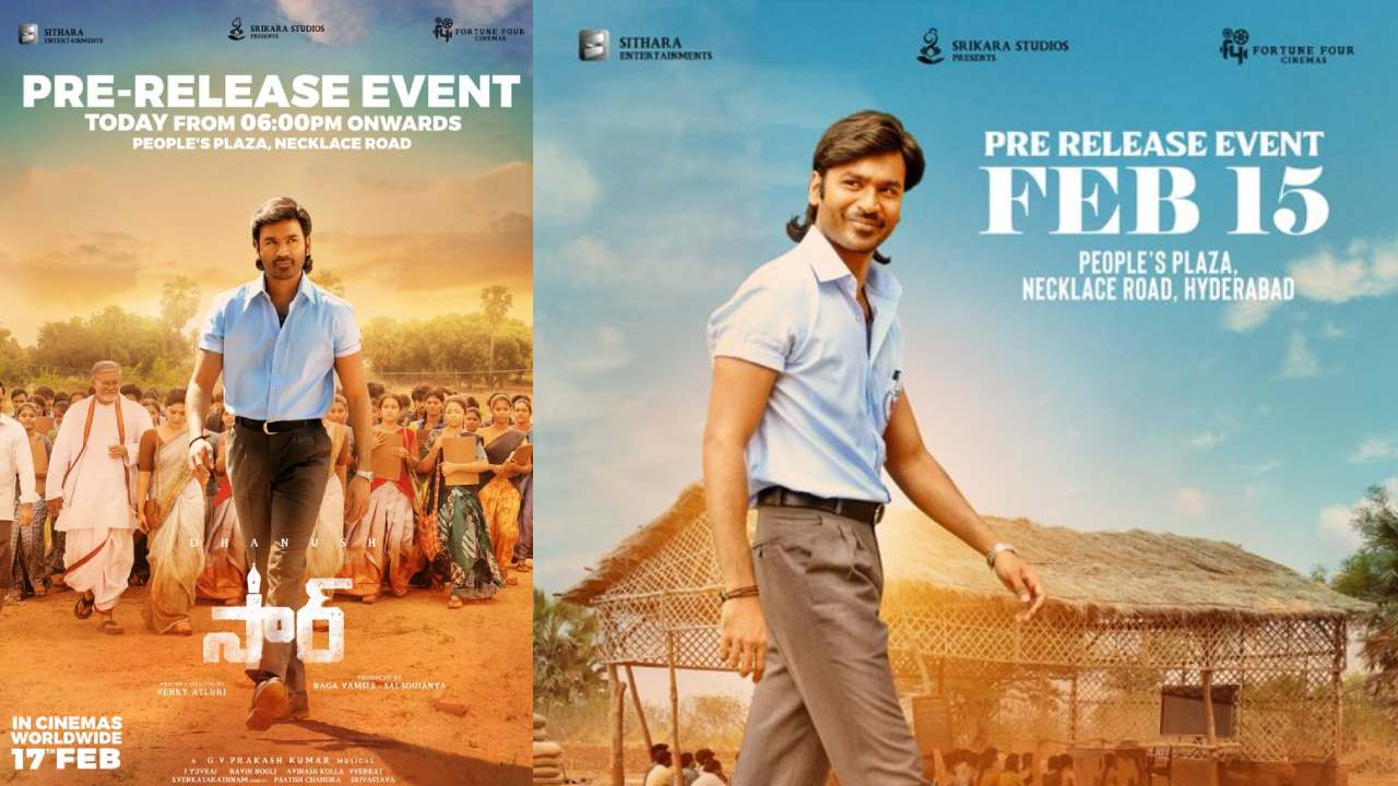 Dhanush Sir : నెక్లెస్ రోడ్ లో గ్రాండ్ గా.. నేడే ధనుష్ ‘సార్’ ప్రీ రిలీజ్ ఈవెంట్.. Dhanush Sir : నెక్లెస్ రోడ్ లో గ్రాండ్ గా.. నేడే ధనుష్ ‘సార్’ ప్రీ రిలీజ్ ఈవెంట్..
