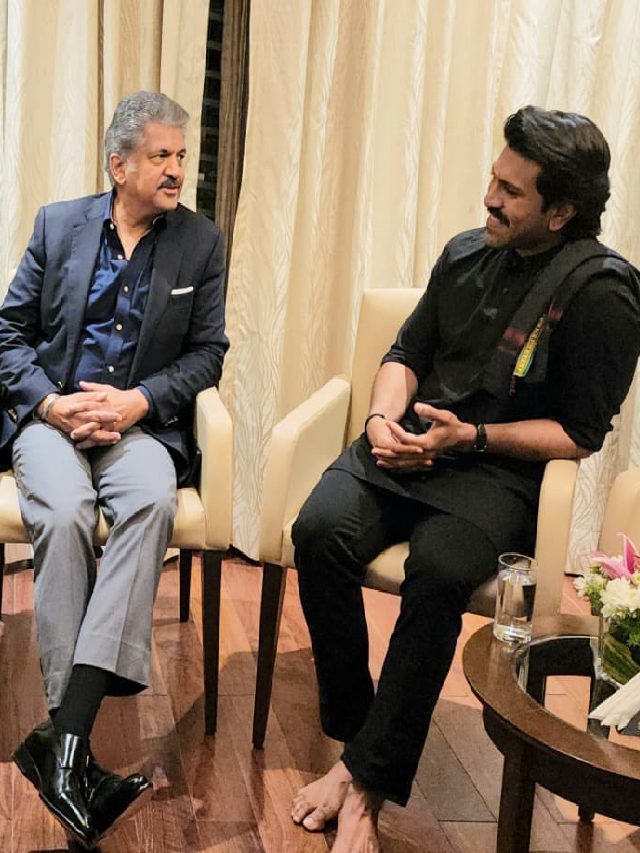 >ఆనంద్ మహేంద్రతో రామ్‌చరణ్.. వైరల్ అవుతున్న ఫోటోలు!