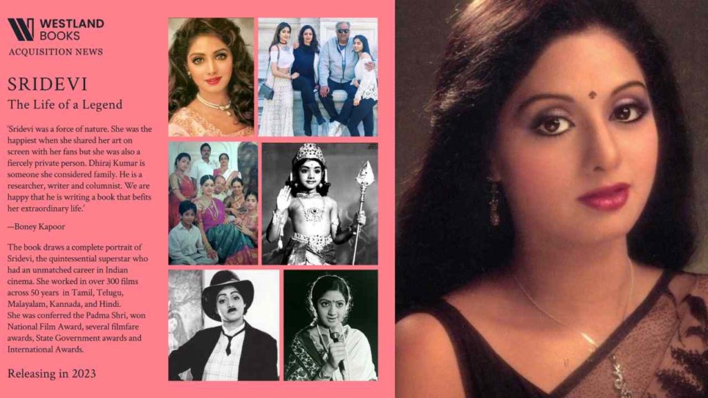A book will coming soon on Sridevi by Dheeraj Kumar