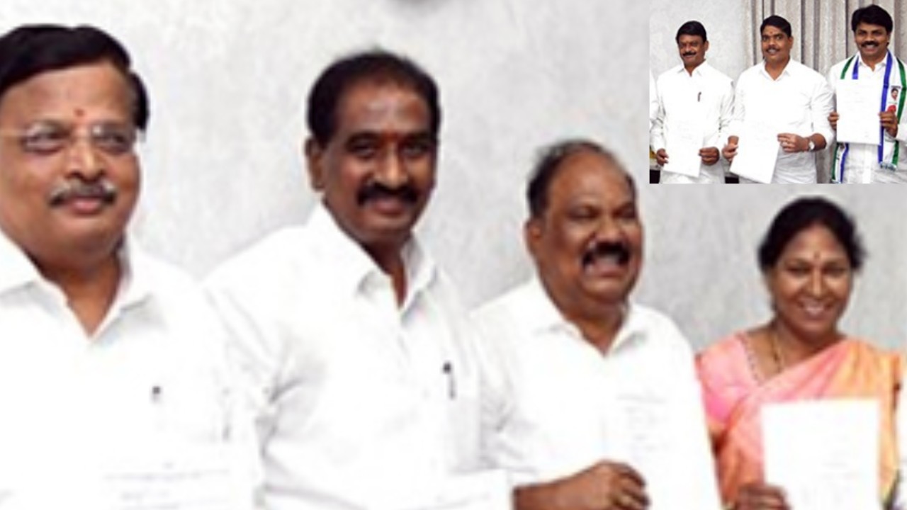 YCP MLC Candidates Nominations : ఎమ్మెల్యే కోటా వైసీపీ ఎమ్మెల్సీ అభ్యర్థులు నామినేషన్లు దాఖలు YCP MLC Candidates Nominations : ఎమ్మెల్యే కోటా వైసీపీ ఎమ్మెల్సీ అభ్యర్థులు నామినేషన్లు దాఖలు