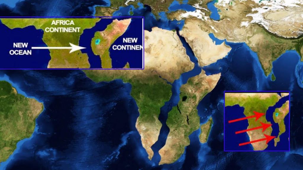 Africa split Two Continents