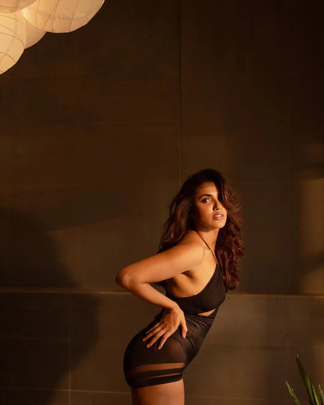 Akshara Gowda Stunning Photos in Black Dress  