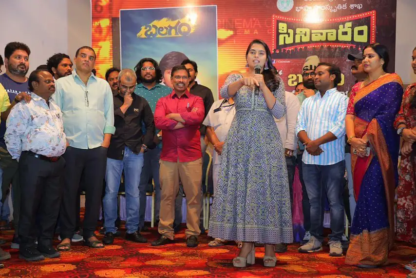 Telangana Department of Language & Culture felicitate Balagam Movie unit       