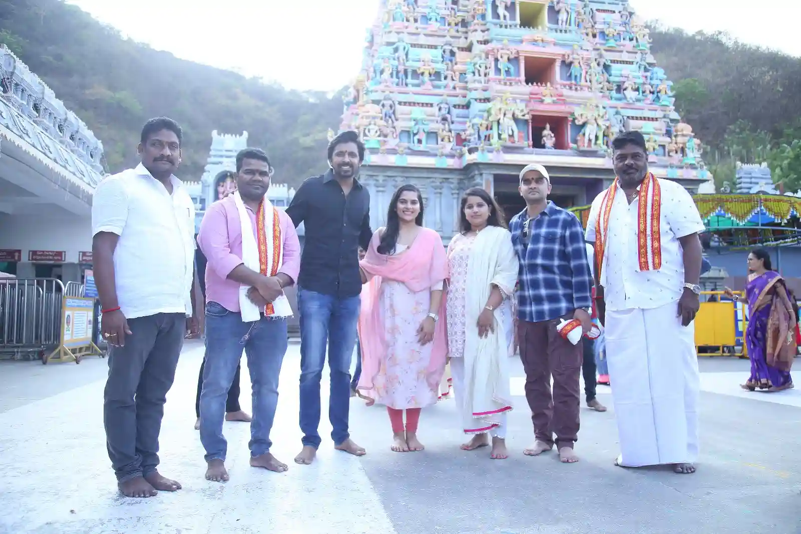 Balagam movie unit visits vijayawada Kanakadurga Temple