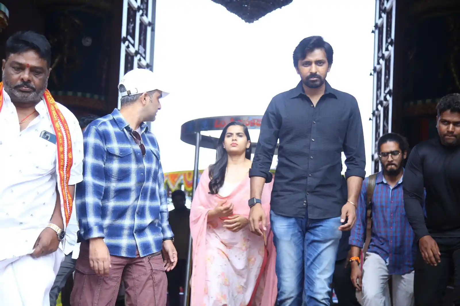 Balagam movie unit visits vijayawada Kanakadurga Temple