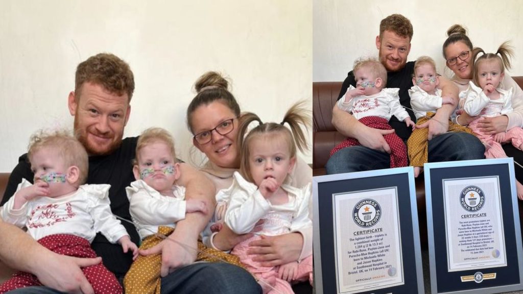 British Triplets Create Guinness World Record
