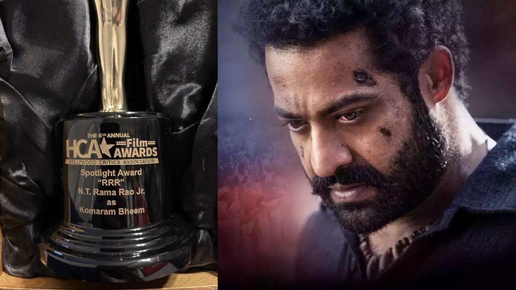 HCA awards tweeted a award is sent to ntr for rrr movie
