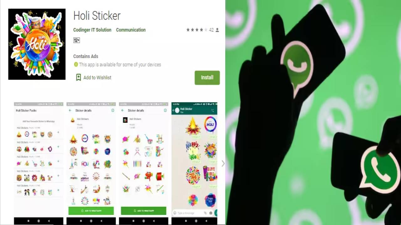 Happy Holi 2023 How to create and send personalised WhatsApp stickers and GIFs to wish friends and family