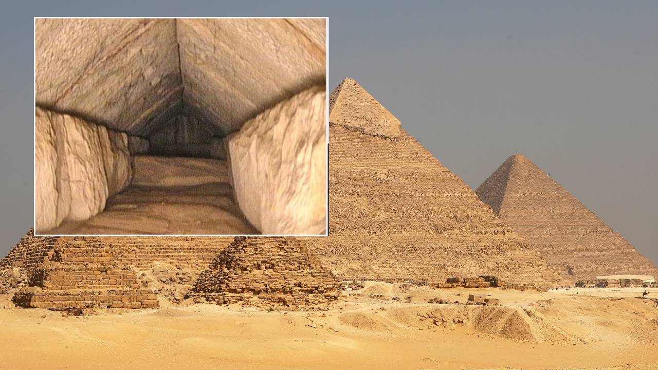 Giza pyramid : 4,500 ఏళ్ల నాటి గిజా పిరమిడ్లో 30 అడుగుల సొరంగం గుర్తింపు..ఇక సమాధుల సీక్రెట్ వీడేనా? Giza pyramid : 4,500 ఏళ్ల నాటి గిజా పిరమిడ్లో 30 అడుగుల సొరంగం గుర్తింపు..ఇక సమాధుల సీక్రెట్ వీడేనా?