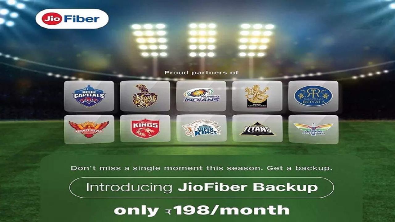 Jio Fiber Back-Up Plan _ Ahead of IPL 2023, Jio Fiber launches new broadband back-up plan; check details