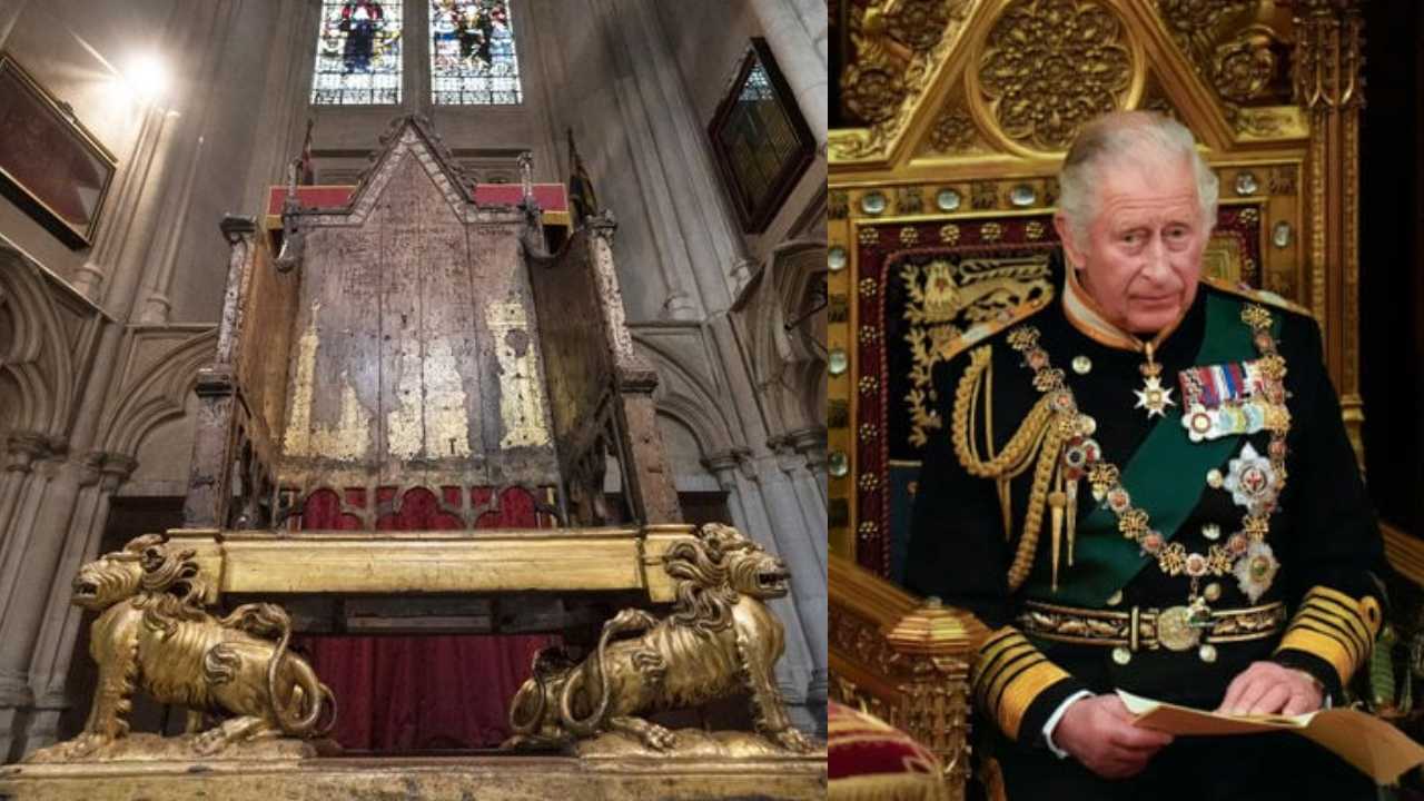 King Charles III..700 year old Chair : 700 ఏళ్లనాటి కుర్చీలో కింగ్ చార్లెస్ పట్టాభిషేకం .. మెరుగులు దిద్దుకుంటున్న సింహాసనం ప్రత్యేకతలు King Charles III..700 year old Chair : 700 ఏళ్లనాటి కుర్చీలో కింగ్ చార్లెస్ పట్టాభిషేకం .. మెరుగులు దిద్దుకుంటున్న సింహాసనం ప్రత్యేకతలు