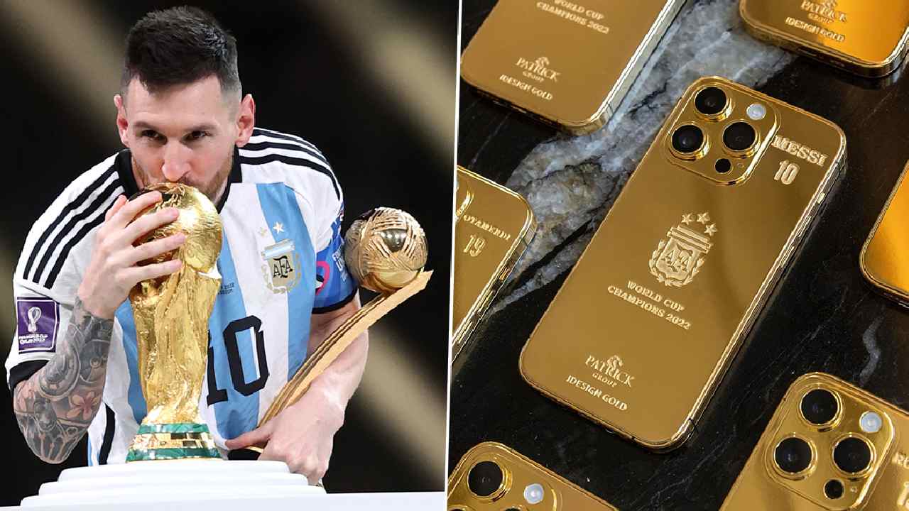 Lionel Messi: ప్రపంచ కప్ జట్టు ఆటగాళ్ల కోసం 35 గోల్డ్ ఐఫోన్లు కొన్న లియోనెల్ మెస్సీ Lionel Messi: ప్రపంచ కప్ జట్టు ఆటగాళ్ల కోసం 35 గోల్డ్ ఐఫోన్లు కొన్న లియోనెల్ మెస్సీ