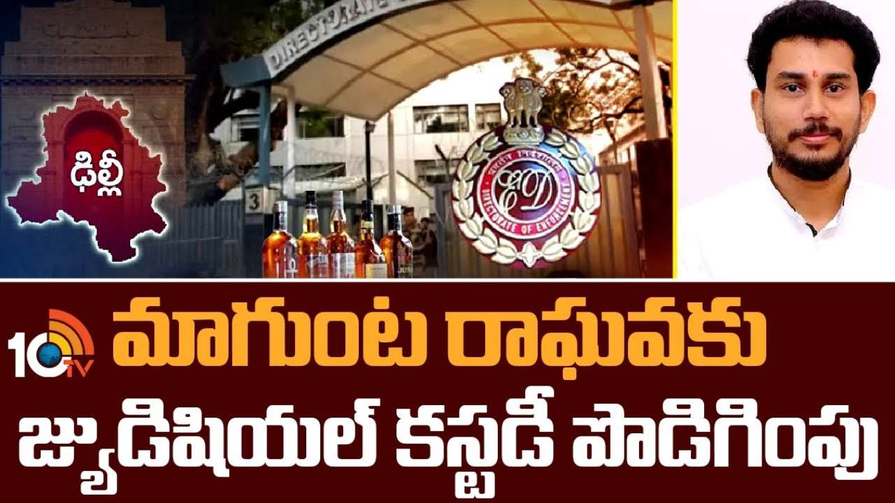 Magunta Raghava Judicial Custody : ఢిల్లీ లిక్కర్ పాలసీ కేసులో మాగుంట రాఘవకు జ్యుడీషియల్ కస్టడీ పొడిగింపు Magunta Raghava Judicial Custody : ఢిల్లీ లిక్కర్ పాలసీ కేసులో మాగుంట రాఘవకు జ్యుడీషియల్ కస్టడీ పొడిగింపు