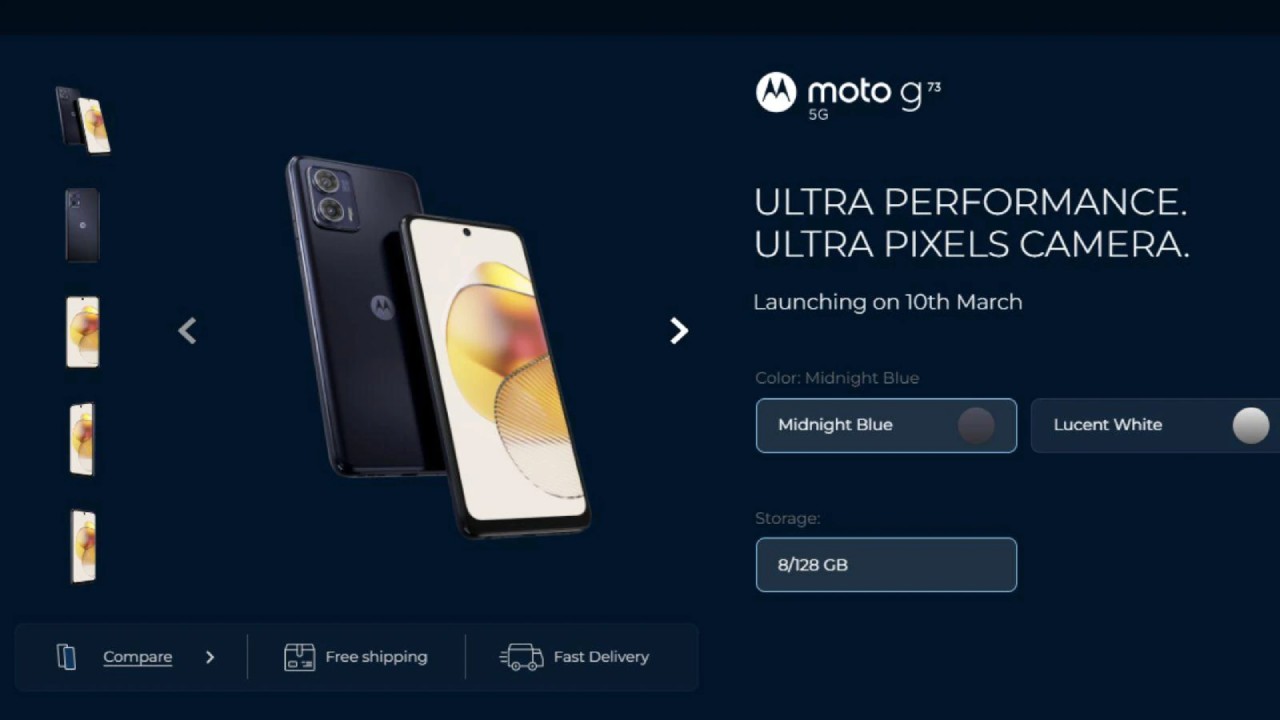 Moto G73 5G Full Specifications Officially revealed ahead of March 10 India launch
