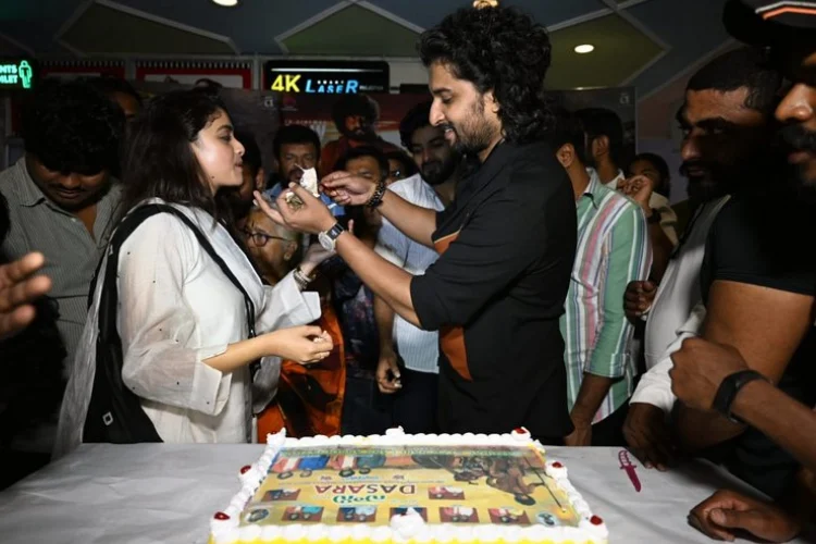 Nani Keerthy Suresh In Dasara Movie Success Celebrations