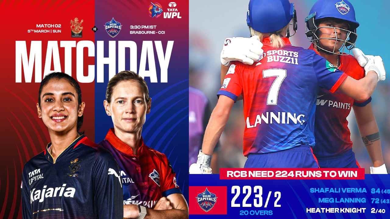 WPL: Delhi vs Bangalore Live Updates: 60 పరుగుల తేడాతో ఢిల్లీ క్యాపిటల్స్ ఘన విజయం WPL: Delhi vs Bangalore Live Updates: 60 పరుగుల తేడాతో ఢిల్లీ క్యాపిటల్స్ ఘన విజయం