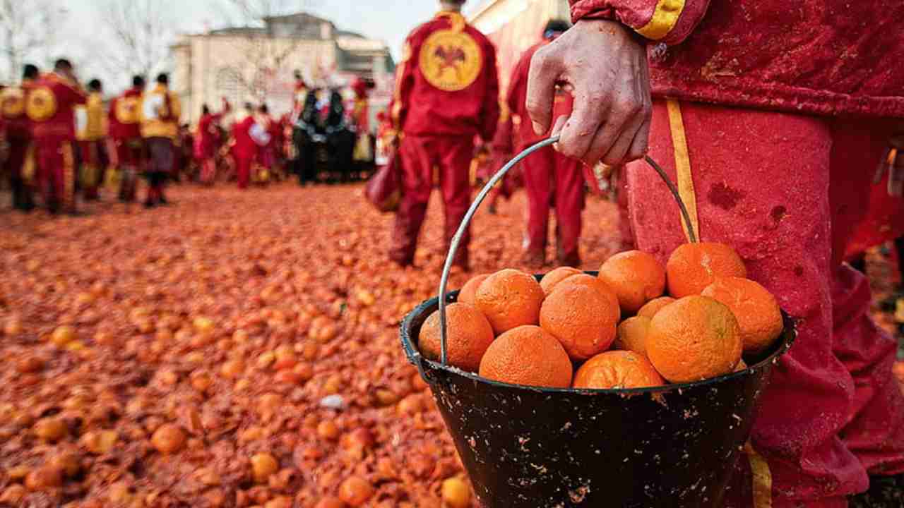 Orange festival in Italy