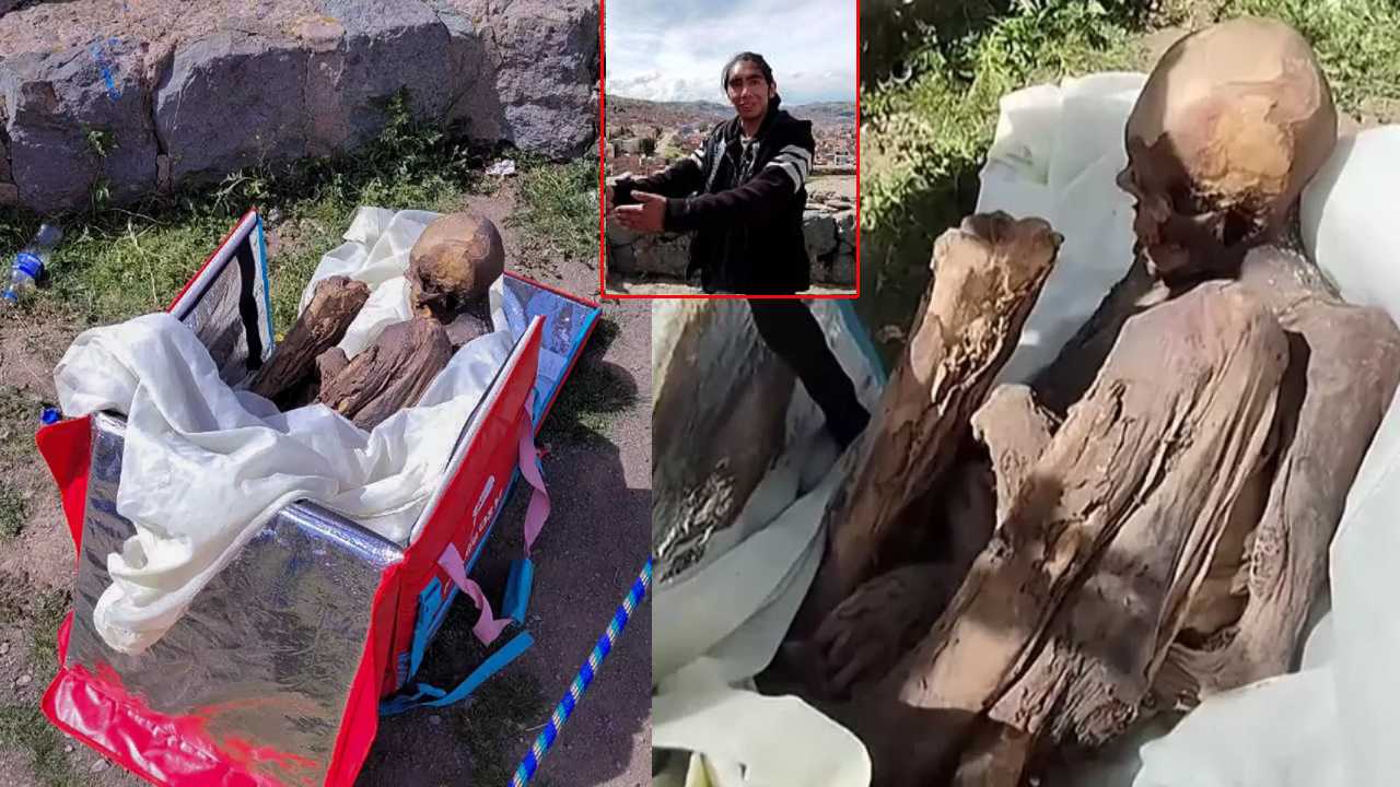 800 year old Mummy : 800 ఏళ్లనాటి మమ్మీని ప్రేమిస్తున్నా..క్షణమైనా వదిలి ఉండలేనంటూ..బ్యాగులో పెట్టుకుని తిరుగుతున్న యువకుడు 800 year old Mummy : 800 ఏళ్లనాటి మమ్మీని ప్రేమిస్తున్నా..క్షణమైనా వదిలి ఉండలేనంటూ..బ్యాగులో పెట్టుకుని తిరుగుతున్న యువకుడు