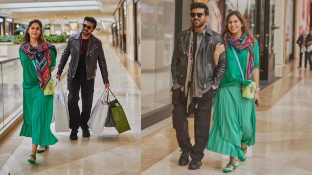 Ram Charan and Upasana are enjoying in america