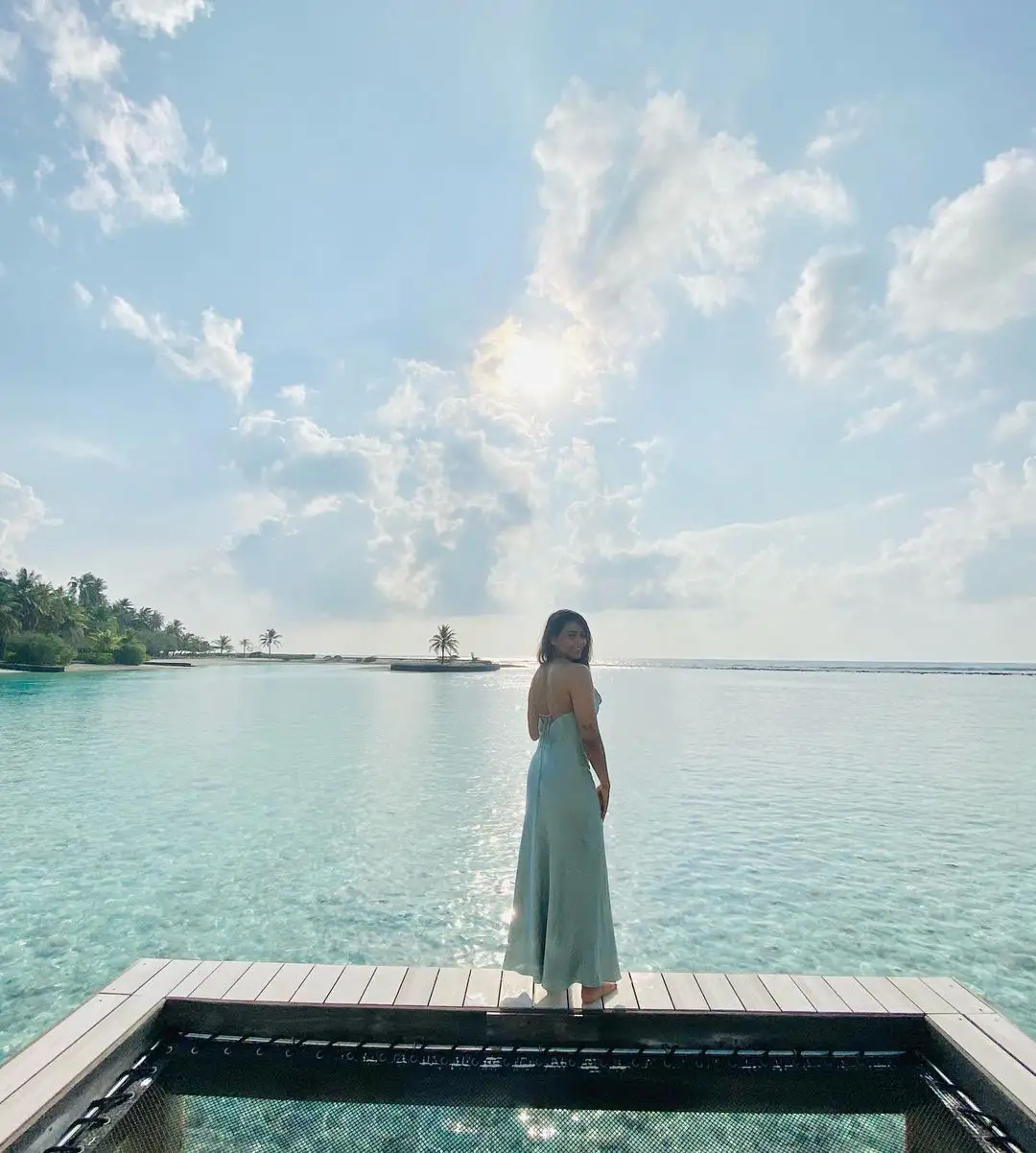 Kantara Heroine Sapthami Gowda enjoying in Maldives